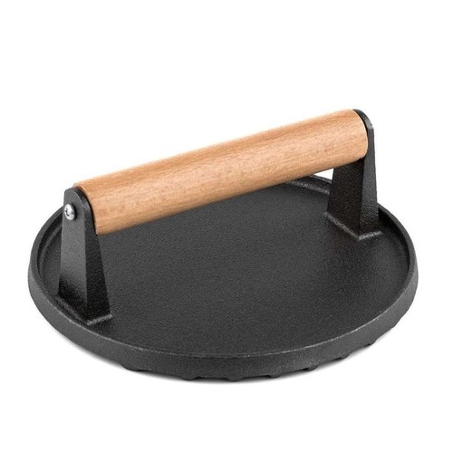 Round cast iron smash burger - cast,