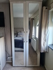 wadrobe with mirror x2