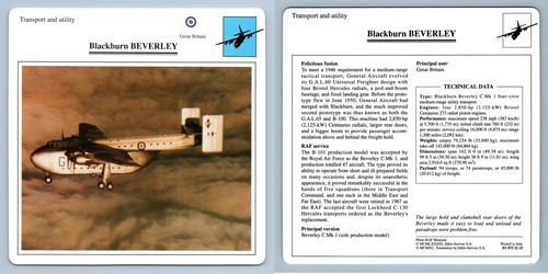 Blackburn beverley transport - -,