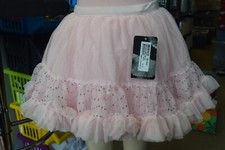 Pink Bloch CR1860 - Sequin wave ruffle hem tutu skirt - Age 8-10