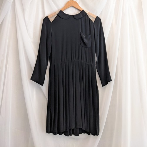 Black and white silk - black, pan