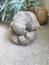 Vintage wooden weeping praying - weeping,