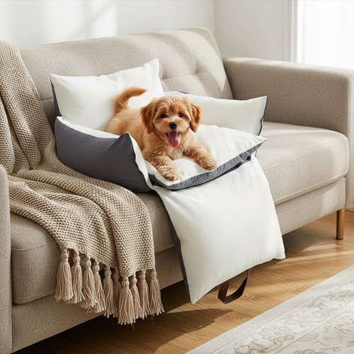 Dog car seat - car, puppy