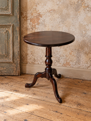 Vintage side table round - side,