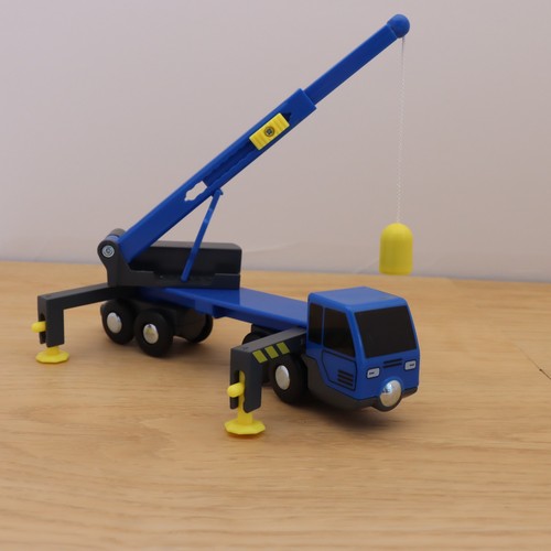 Wooden train track mobile - train,