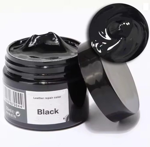 Leather vinyl black paint - leather,