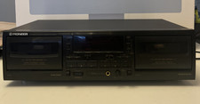 Pioneer CT-W505R Twin Deck Cassette Tape Recorder "  untested but turns on