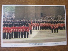 Trooping The Colour. Sgt Major prepares to Hand Over the Colour