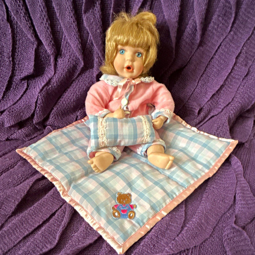 Porcelain baby girl doll - porcelain,