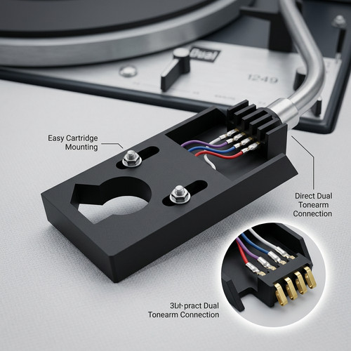 Dual turntable headshell - dual,