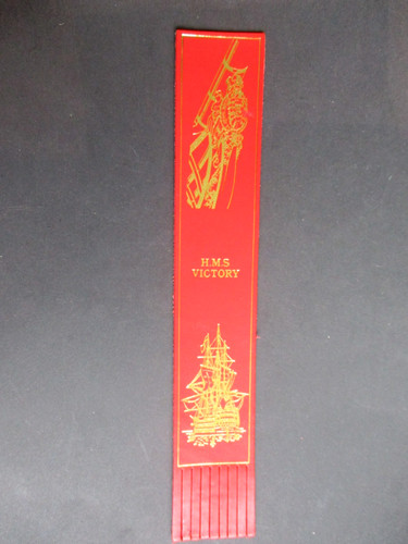 Leather bookmark hms victory - bookmark,