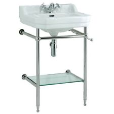 Savoy 560mm Edwardian Traditional Basin & Chrome Stand Unit - Bathstore RRP £429