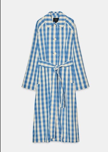 Zara blue white oversize - zara,