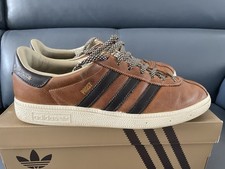 Adidas Originals München Prost Trainers Size 8Uk Brown Pre Owned