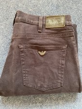 ARMANI J14 STRETCH COTTON JEANS NAVY  SIZE W34 L32