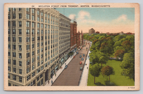 Postcard 1948 boylston - postcard,