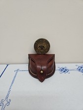 United States Army Percussion Caps UMC Co. Waterproof TIN W/Leather Belt Carrier