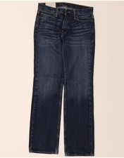 HOLLISTER Mens Bootcut Jeans W26 L30 Blue Cotton CB03
