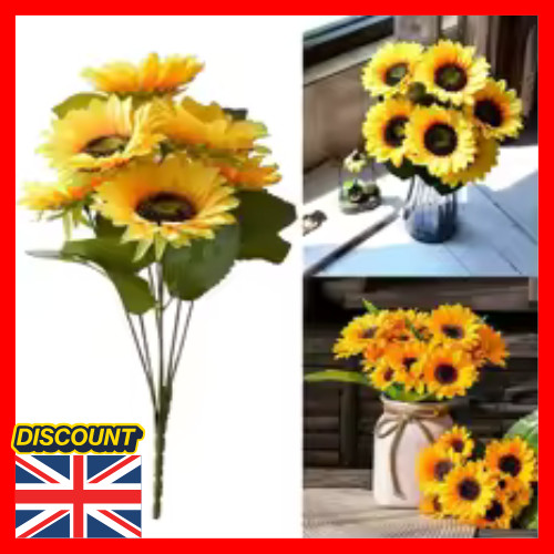 Heads sunflowers artificial - 7,