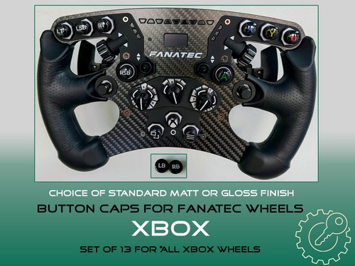Coloured fanatec button caps - coloured,