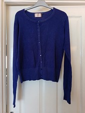 Dancing Days By Banned Ladies Dark Blue Cardigan. Size Medium