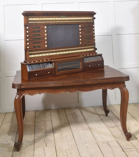 Mahogany billiard scoreboard - mahogany,