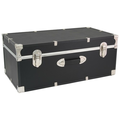 Black footlocker trunk storage - trunk,