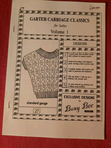 Busy bee machine knitting - busy,
