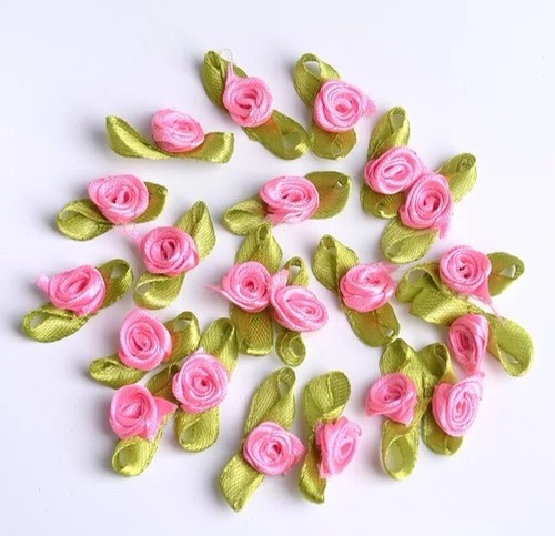 Small rose buds satin ribbon - buds,