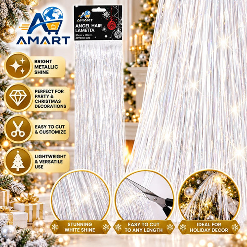 Christmas tinsel garland - tinsel,