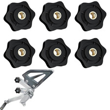 6PC M6 Star Knobs Nuts 6MM