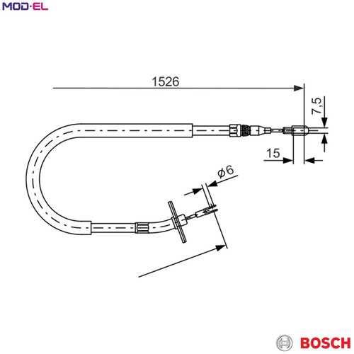 Cable pull parking brake - brake, 987