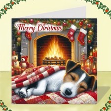 Jack Russell Terrier Dog Christmas Card