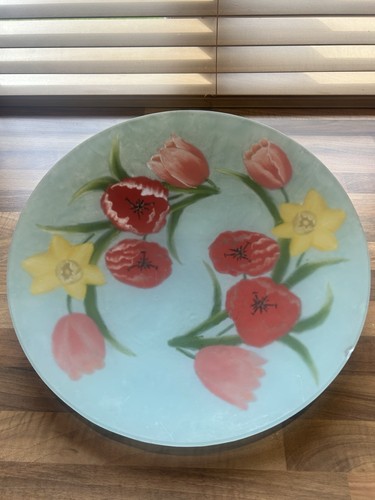 Large floral painted - large,