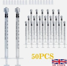 50pcs 1ml luer - luer, syringe