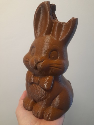 Cute bunny figurine - figurine, brown