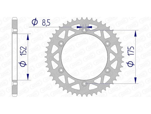 Afam aluminum crown 13508 - crown,