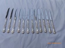 12 VINTAGE SILVER PLATE SIDE