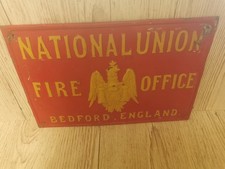NATIONAL UNION FIRE INSURANCE PLAQUE FIREMARK