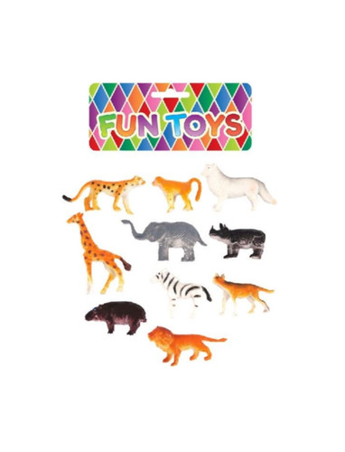 Jungle animal toys - jungle, pack/10