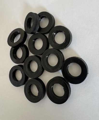 12x lock nut spacers - lock, black