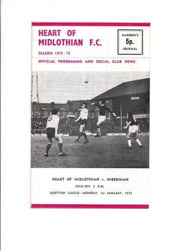 Heart midlothian v - 72/73,