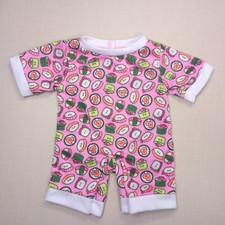 Build-A-Bear Pink Sushi Bento Box Print Sleeper PJs