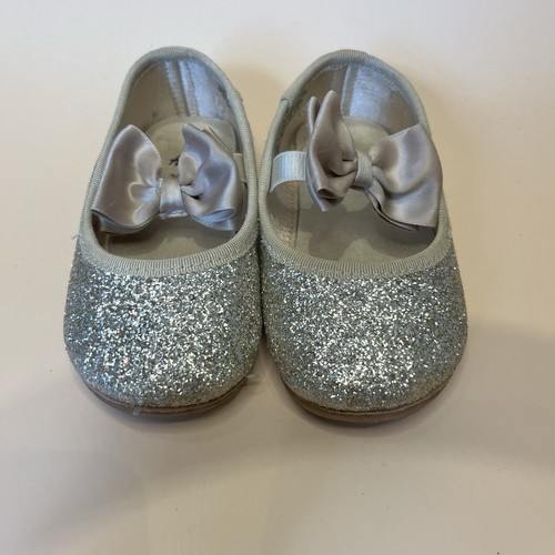 Silver glitter baby shoes - h&m,