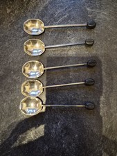  5 Vintage domed Silver Plated