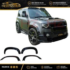 GLOSS BLACK ARCH TRIMS WIDE FENDERS FOR 2020 LAND ROVER DEFENDER 90 L663 BODY