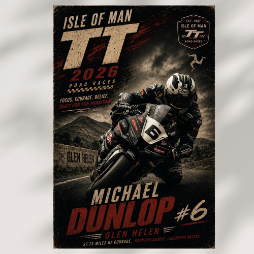 Canvas print isle - man, tt