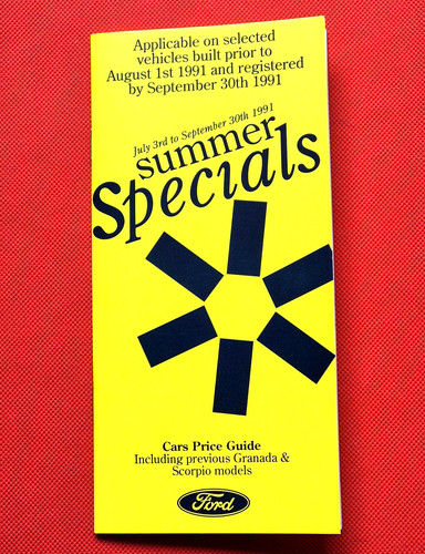1991 ford summer specials - 1991,