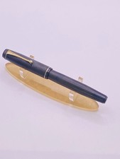 Mentmore Autoflow Fountain Pen Chased Black Button Fill 14ct Gold Med Nib ‘30’s 