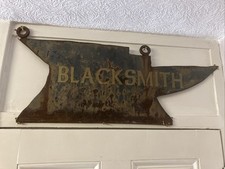 Very rare Original, Hand forged, Antique cast iron Blacksmith Sign 180 years old